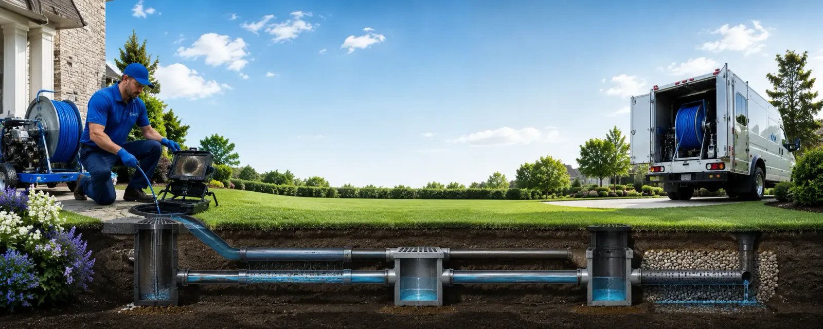 Outdoor drain cleaning information for Woodmere, NY